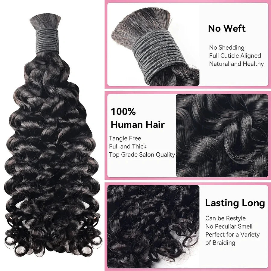 Best Human Hair for Deep Curly Boho Braids – ALIYAHAIR