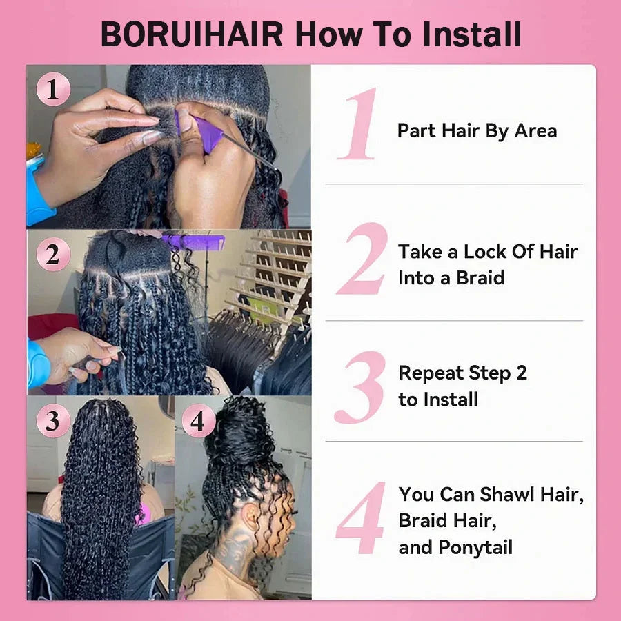 Best Human Hair for Deep Curly Boho Braids – ALIYAHAIR