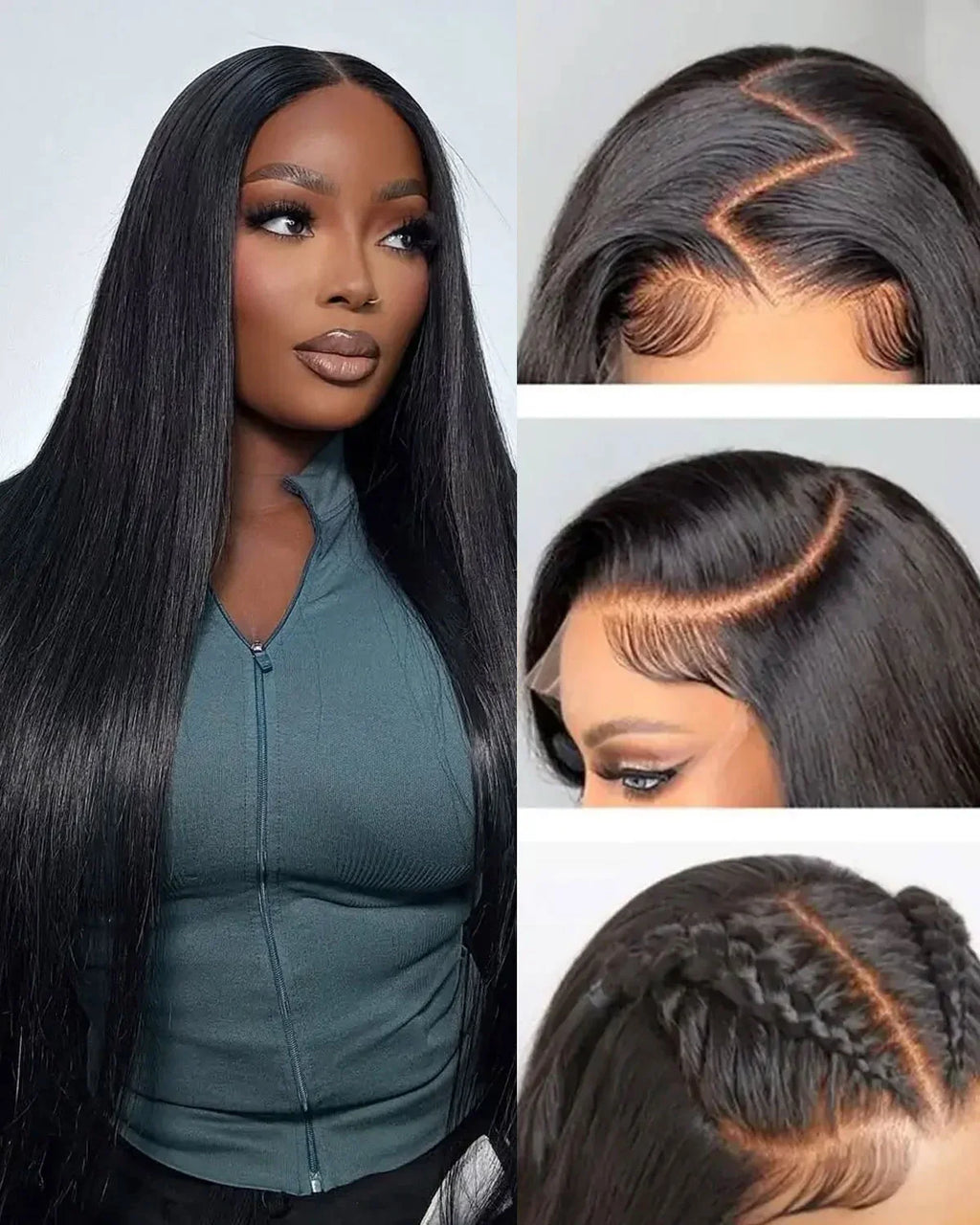 Perruque lisse texturée afro 13x6 sans colle, avec dentelle HD et dentelle transparente, bonnet 3D Dome, densité 200 % et 250 %, marque Boruihair, 100 % cheveux humains.